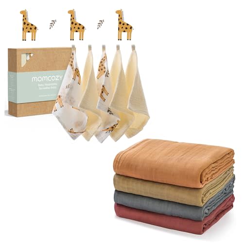 Momcozy Muslin Swaddle Blankets for Baby Boys and Girls