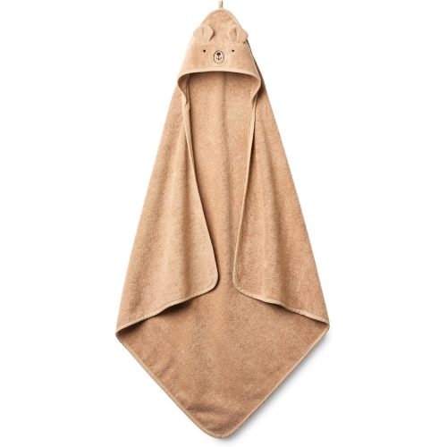 Baby Hooded Towel – Organic Cotton Baby Bath Towels – Baby Towels, Baby Bath Towels for Baby Boy, Baby Girl, 32" x 32" Super-Soft and Absorbent Baby Towels for Newborn (Bear - Natural)