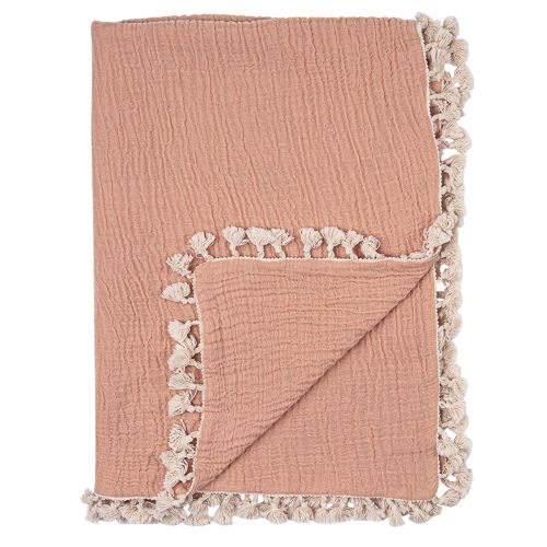 6-Layer Muslin Cotton Baby Blanket (Copper)