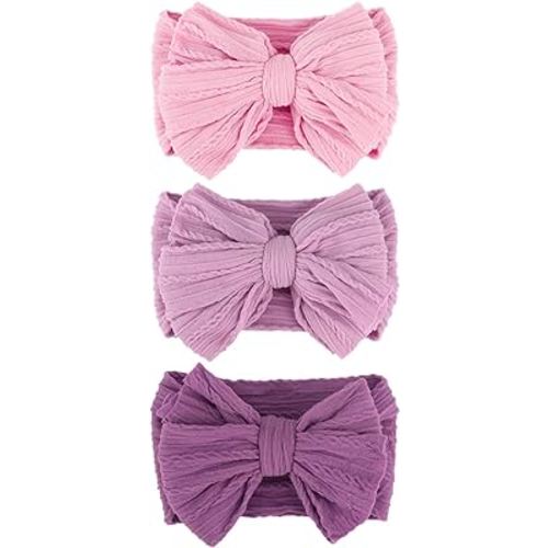 Baby Bows Headbands Nylon Baby Girl Headbands Soft Handmade Hairbands Toddler Hair Accessories for Girls Baby Newborn Infant Kids