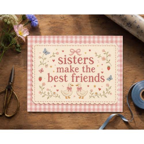 Baby Girl Nursery Art, Sisters Room Decor, Sisters Make the Best Friends Print, Goose Nursery, Little Girls Bedroom Art, Big Sister Gift
