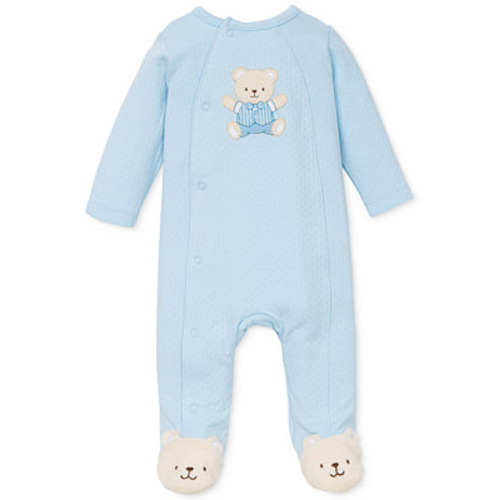 Baby Boys Cute Bear Snap Close Footed Coverall