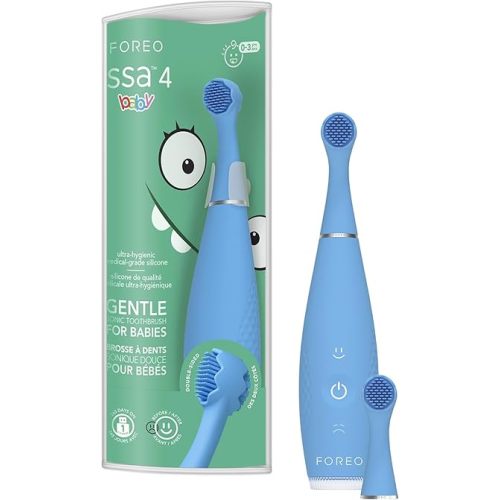 FOREO issa 4 baby - Sonic Electric Toothbrush + Issa mini Hybrid Brushead