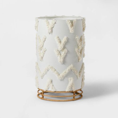 Boho Rattan Cylinder Kids' Nightlight (Light Bulbs Not Included) - Pillowfort™