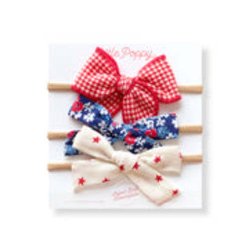 The Betsy Headband Bow Set – Little Poppy Co.