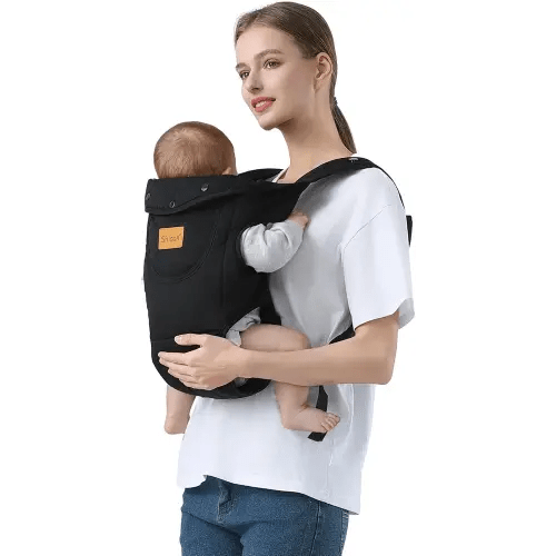 Baby Carrier Newborn to Toddler(7-30lbs), Toddler Carrier Baby Holder Carrier with Adjustable Shoulder Strap, Chest Carriers, Black
