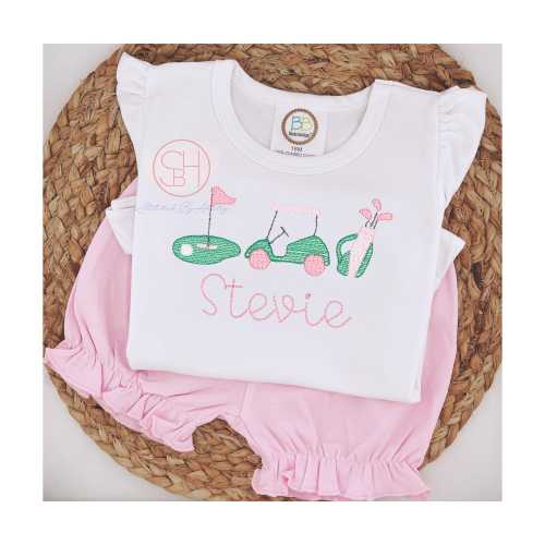 Girls Personalized Golf Shirt