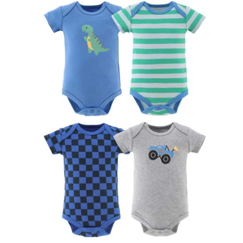 Dino Truck 4-Pack Bodysuits