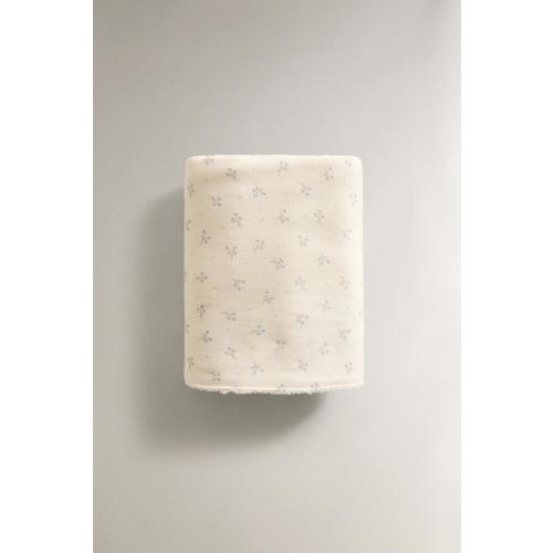 CHILDREN'S BATH TOWEL WITH MINI FLOWERS