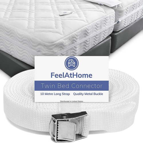 FeelAtHome Mattress Bed Bridge - Ultimate Comfort and Seamless King Conversion, Twin, 1 Count