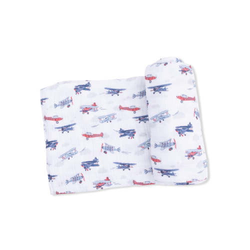 Muslin Swaddle, Vintage Planes