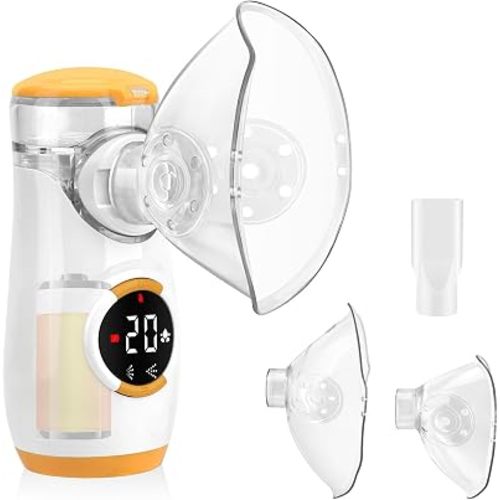 Nebulizer (Direct Patient Interface) - Portable Nebulizer for Adults and Kids, Nebulizer Machine with LED Display Rechargeable Battery - Mode 2 Y-903