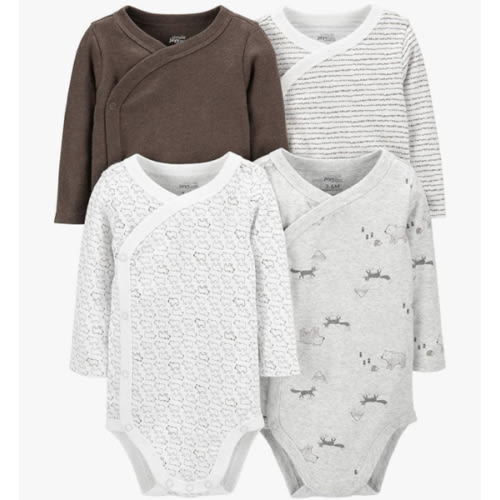 Simple Joys by Carter's unisex-baby 4-pack Side Snap Bodysuit