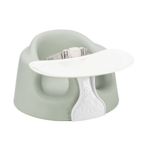 Bumbo Floor Seat PLUS+ with Tray Infant Positioning Seat - Sage Green