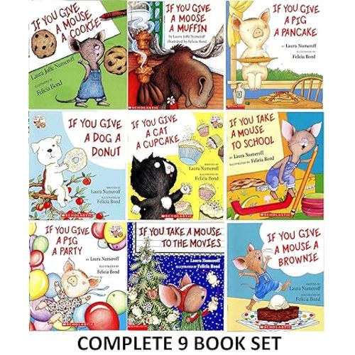 If You Give a Mouse a Cookie Series: 9 Book Set