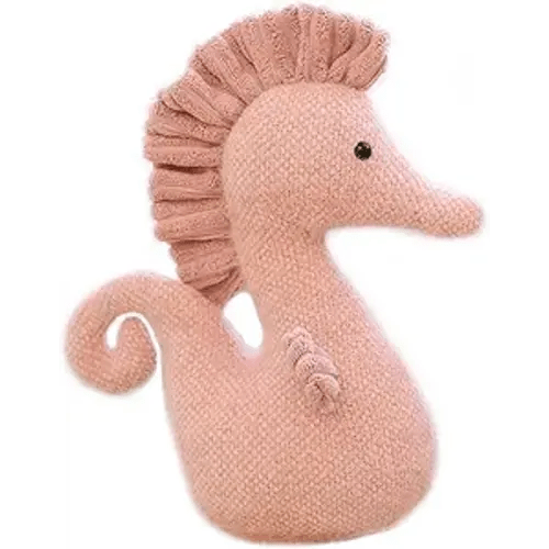 Stuffed Sea Horse Plush Animals Toys Seahorse Dolls Decorations Gifts for Kids Boys Girls 8.6 Inches (Pink)