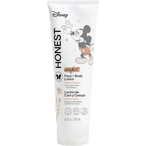 The Honest Company Moisturizing Face and Body Lotion Fast Absorbing Dermatologist Tested Hypoallergenic Disney’s Mickey Mouse Comfort Sweet Cream 8.5 fl oz