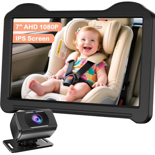 7-Inch Car Baby Camera for Seat: 1080P HD Rear Facing Camera for Backseat, Easy Setup, Anti-Glare Screen, USB-Powered for Monitoring Infant by Fodkh