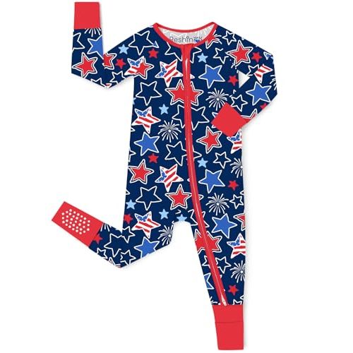 babee Reshinee Bamboo Viscose Baby Convertible Footie Pajama, Sleep & Play Footed Zipper Pajamas for Baby Boys & Girls