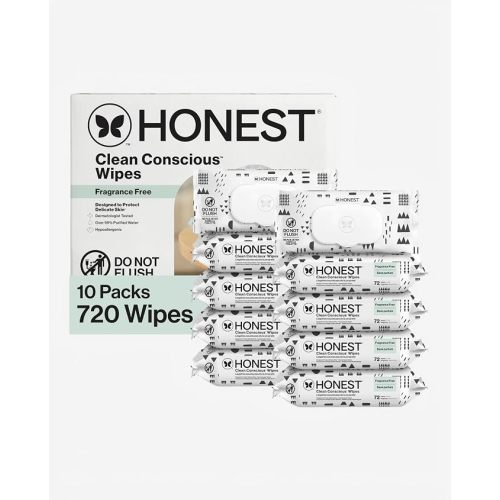 The Honest Company Multi-Use Baby Wipes, Pattern Play, 720 Count