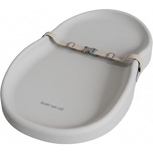 Premium Waterproof Baby Changing Pad – Easy-Clean Foam Surface, Non-Slip Base, Built-in Safety Strap – Comfortable Contoured Design for Newborns & Infants