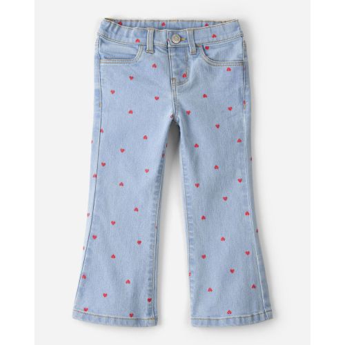 Toddler Girl  Light Wash Heart Denim Jeans - Blue - OshKosh B'gosh | Carter's