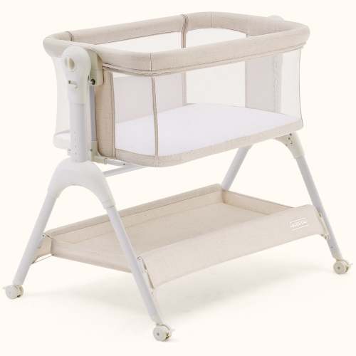 HARPPA Cuddly Sway | 3-in-1 Rocking Baby Bassinet & Bedside Sleeper with Anti-Reflux Mattress for Newborns