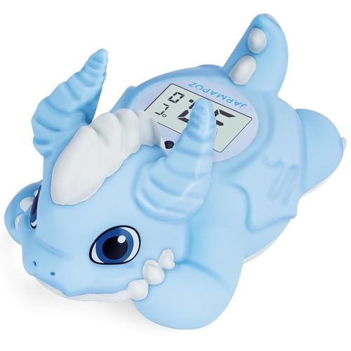 JARMAPOZ Thermomètre de bain pour bébé – Thermomètre à eau pour la sécurité des nourrissons – Jouet de bain flottant à lecture rapide en Fahrenheit et Celsius – Idéal pour l'heure du bain des