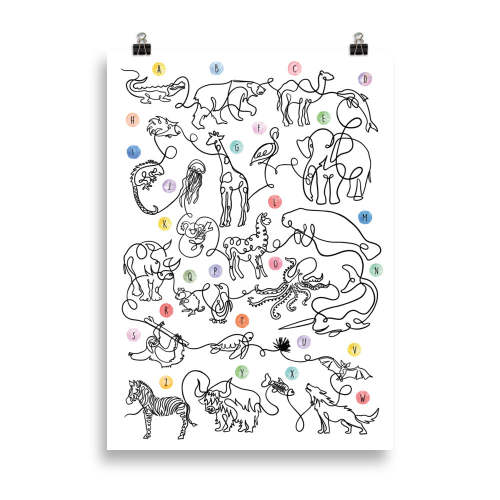The Animal Alphabet - Art Print