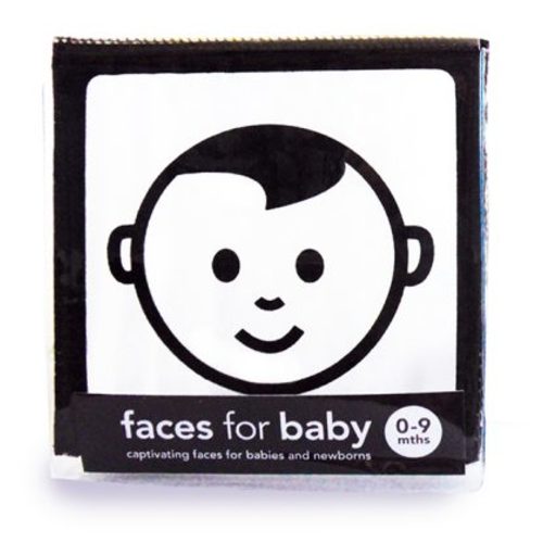 Organic black and white baby cloth book 0-9 months