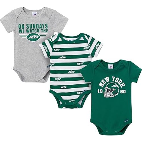 Gerber NFL baby-boys Nfl 3-pack Onesie Bodysuit