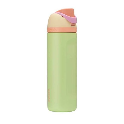 Owala 24oz FreeSip Stainless Steel Water Bottle - Lime Light: Insulated, BPA-Free, Leakproof, Straw Lid