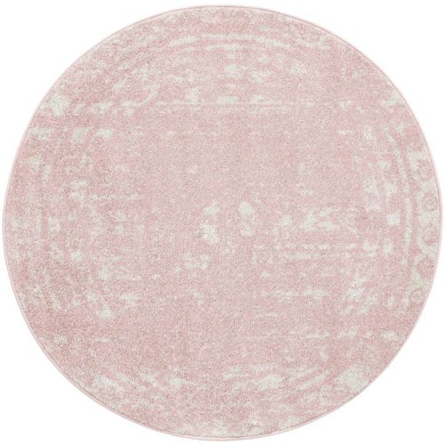 Pink 125cm x 125cm Lennon Round Rug | Rugs NZ