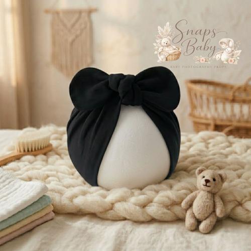 Soft Cotton Baby Bow Hat, Newborn Infant Knot Headwear, Toddler Accessory
