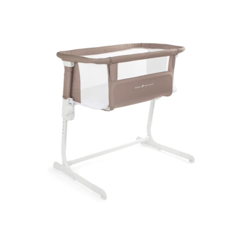 Baby Delight Beside Me™ Dreamer Bassinet | Bedside Sleeper & Baby Bassinet | 8-Position Height Adjustment | 100% GOTS Certified Organic Cotton Fabric | Organic Mocha