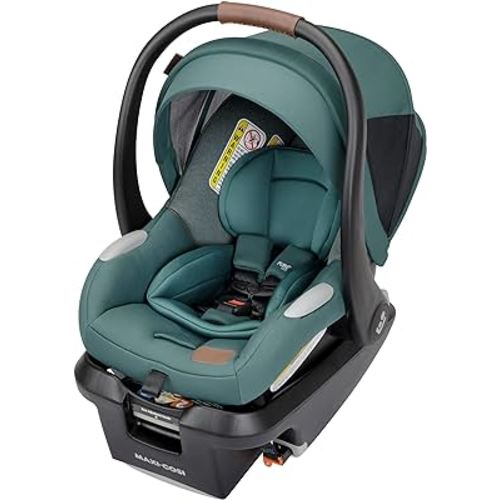 Maxi-Cosi's Mico™ Luxe+ Baby Car Seat: Infant Car Seat with Base and Versatile Baby Carrier Seat Functionality, Essential Green