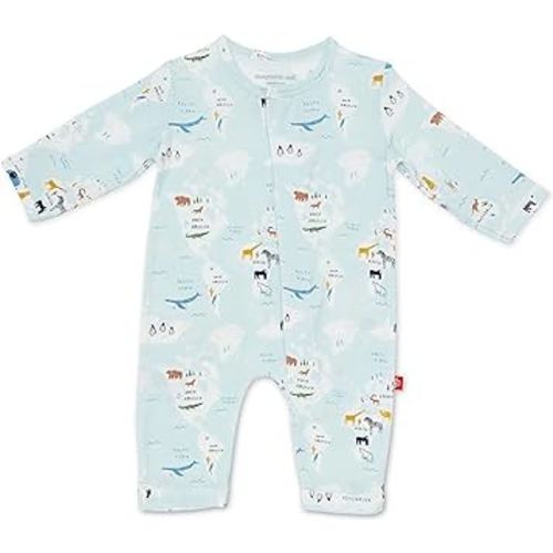 6-9 Months Magnetic Me Easy-Close Modal Coverall Jumpsuit Sea The World