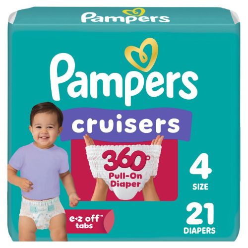 Pampers Cruisers 360 Diapers Jumbo Pack - Size 4 - 21ct