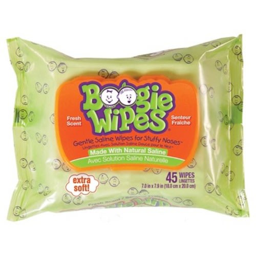 Boogie Wipes Saline Nose Wipes  - 45 Count