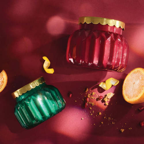 Volcano Tropical Scented Glitz Found Glass Candle 8 oz | Capri Blue