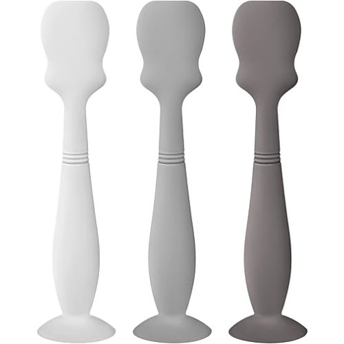 Diaper Cream Spatula, Soft Silicone Baby Diaper Cream Applicator for Baby Butt Paste Spatula Brush, Full Size Diaper Spatula with Suction Base (Color 3)