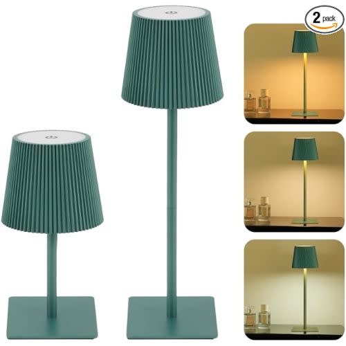 LUTEC 2 Pack Cordless Table Lamp