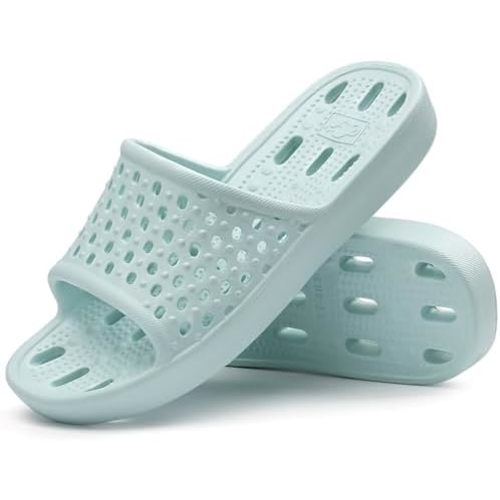 Xomiboe Shower Shoes For Men Women, Quick Dry Shower Slippers for Bathroom