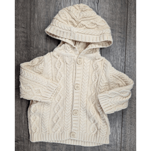 Baby Boy Clothes Gymboree 6-12 Month Fun In The Snow Hooded Knit Sweater