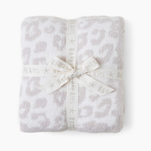 Barefoot Dreams CozyChic Barefoot In The Wild Throw - Cream/Stone