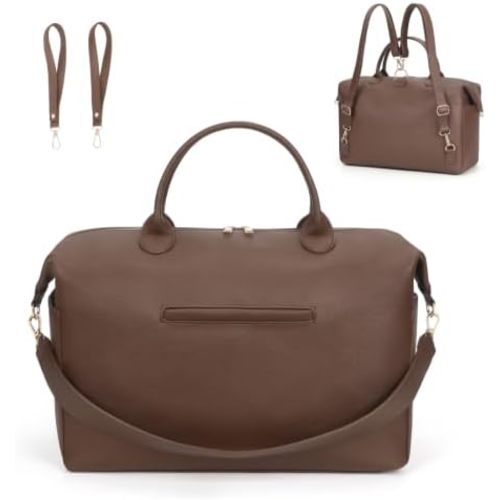 Diaper Bag Tote Convertible Vegan Leather Diaper Tote Backpack Diaper Mommy Bags Hospital Bag Work Totes