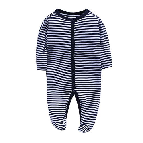 SXIMEE Infant Baby Boys' Sleep and Play Footed Pajamas One-Piece Sleeper Button Romper Jumpsuit Cotton PJs For Newborn