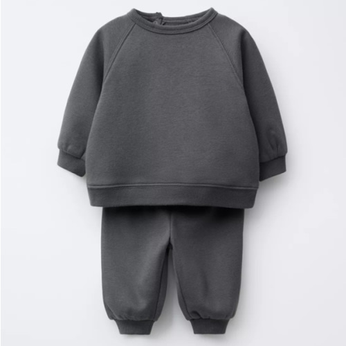 SWEATSHIRT AND JOGGER SET WITH BRUSHED INTERIOR - Cornflower blue | ZARA United States