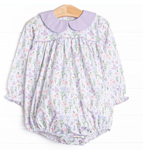 Picking Wildflowers Collared Bubble, Purple – Stitchy Fish