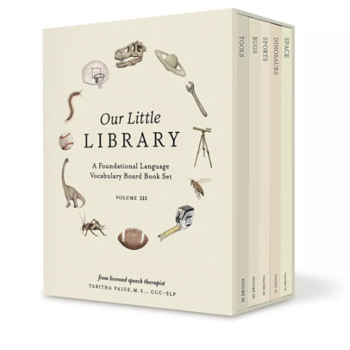 Our Little Library Vol. 3: Dinosaurs, Space, Tools, Bugs, and Sports Board Book Set for Boys & Girls (Tabitha Paige Children's Book Series)